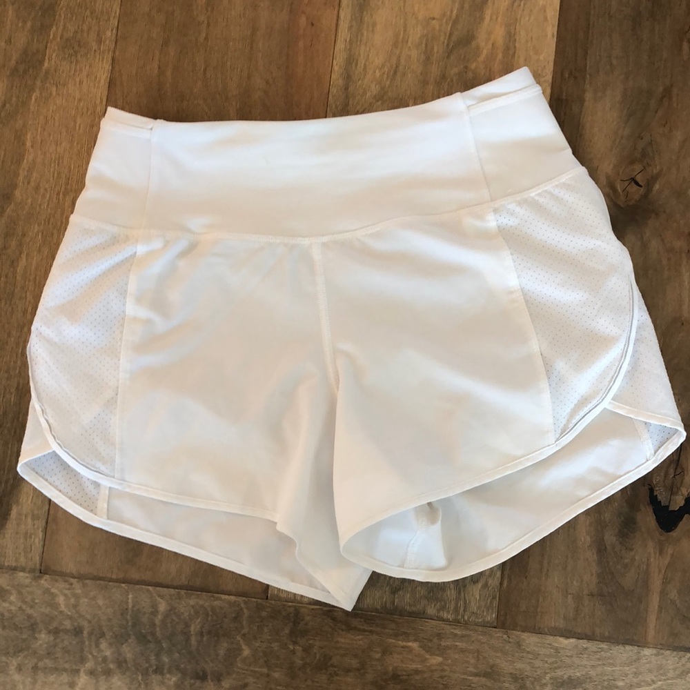 NWOT Lululemon Running Shorts (White)